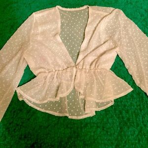 Chiffon-style white top